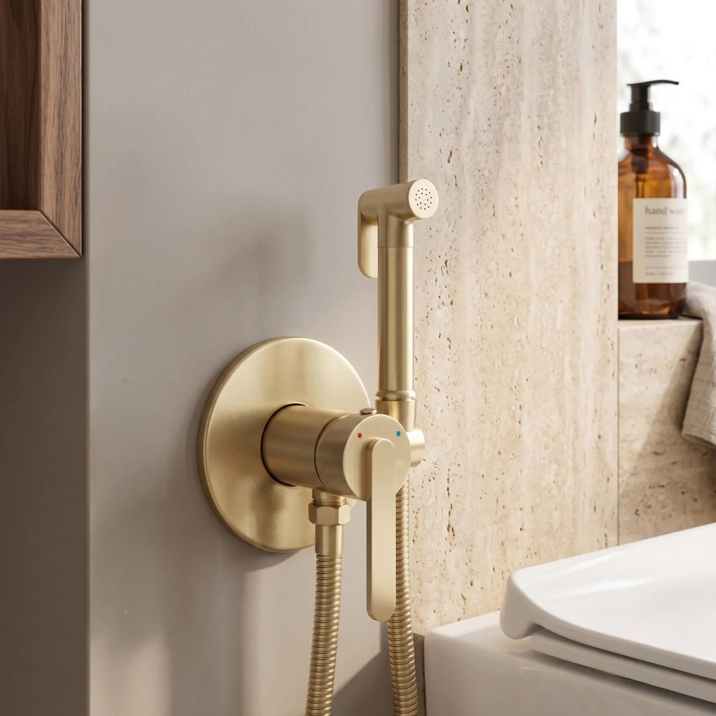Rubinetto Bidet Rea Ontario Brush Gold
