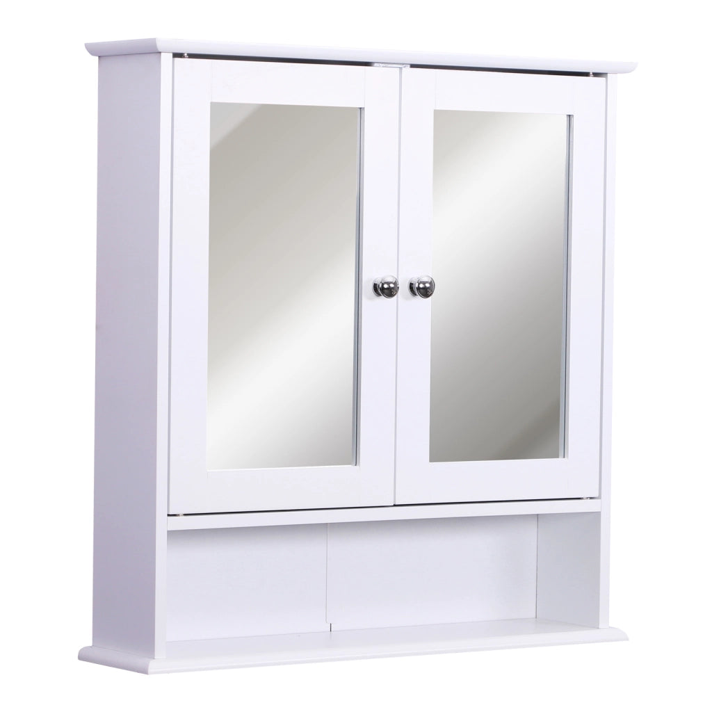 ARMADIETTO PENSILE DA BAGNO CON SPECCHIO BIANCO 56 X 13 X 58 CM