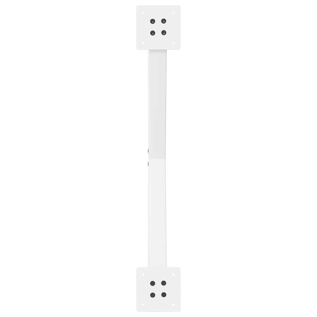 Set di 2 gambe per tavolino da caffè a forma di X 70 x 30 cm design moderno con piedini regolabili acciaio bianco 02_0057160