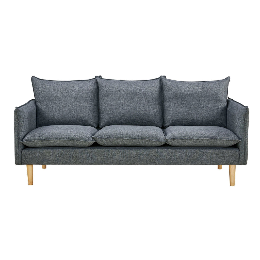 Divano 3 posti stile scandinavo in Tessuto cm 188x82x84 - LEO