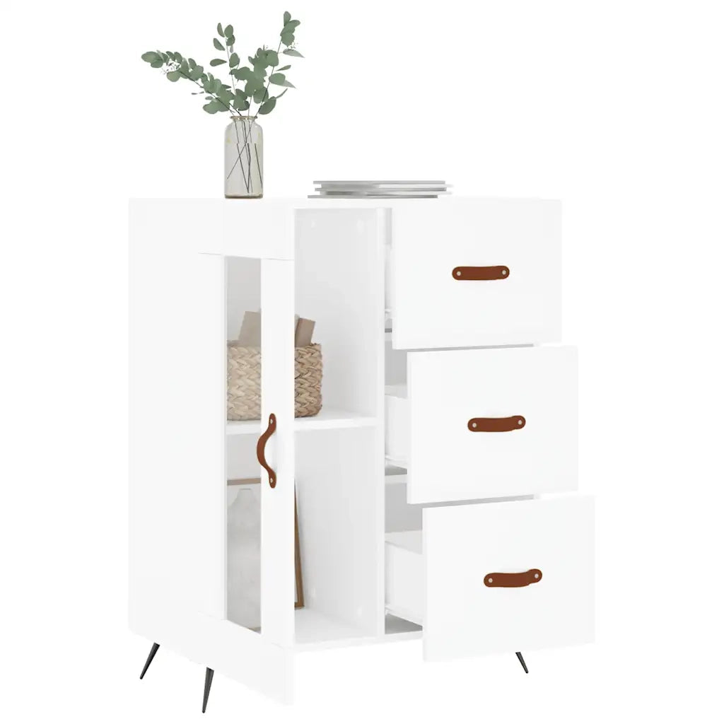 Credenza Bianca 69,5x34x90 cm in Legno Multistrato 828012