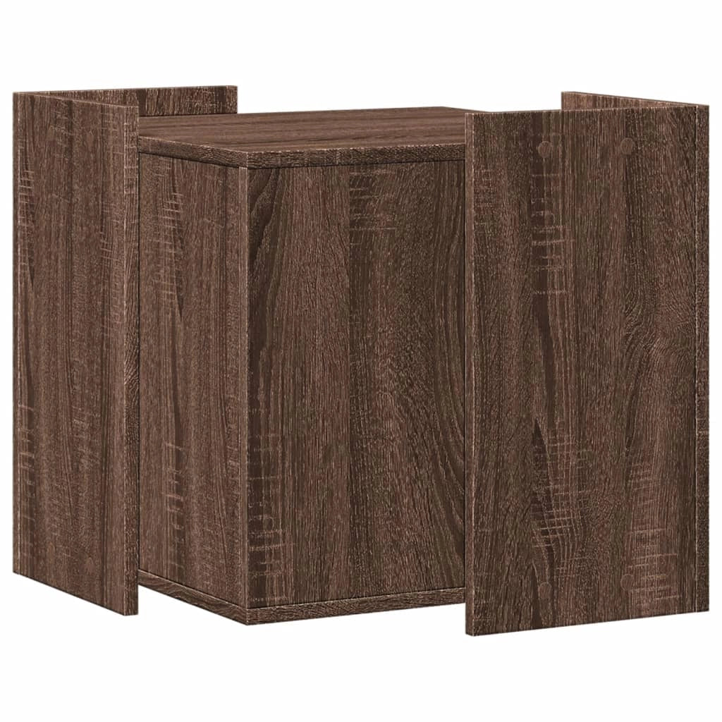 Mobiletto per lettiera per gatti in legno ingegnerizzato marrone 02_0043328