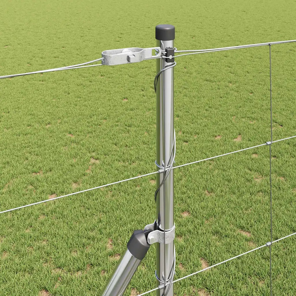 Palo della recinzione Zincato 25 x 1,4 m Acciaio