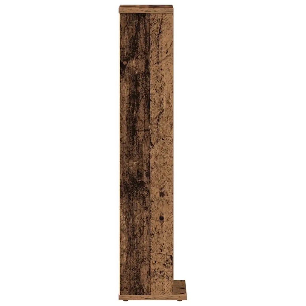 vidaXL Mobile Porta CD Legno Vecchio 21x20x88 cm in Legno Multistrato