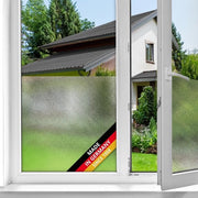 Foglia di vetro statica per finestra a forma di latte, schermo per la privacy UV per bagno e cucina - Foglio di vetro mat 90 cm x 1,5 m