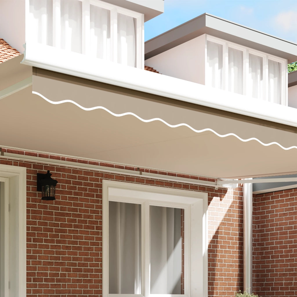 Banda per Tenda per Telaio da 5 m Beige 4.8x0.2 m