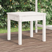 Panca da Giardino-Sgabello-Panca da esterno Bianca 50x44x45 cm Legno Massello di Pino