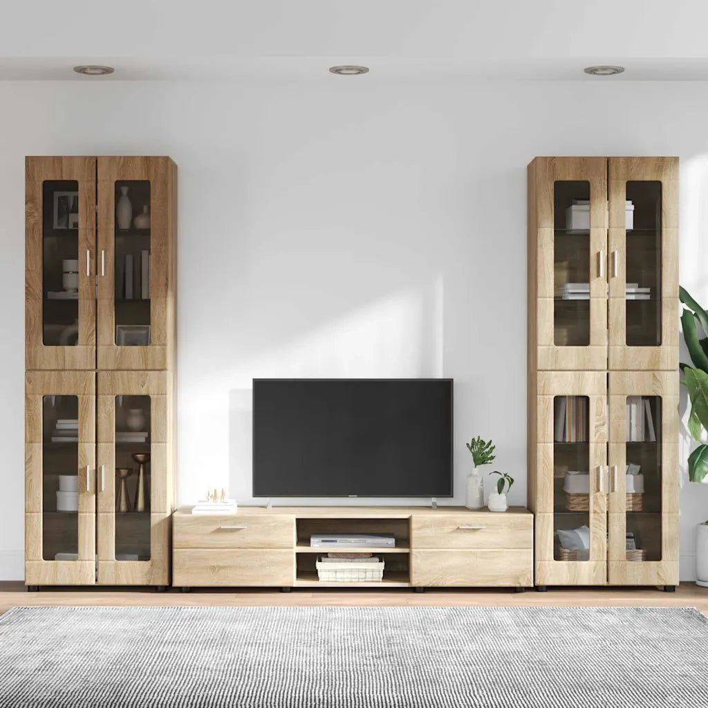 Set mobile TV FLORIN 3 pcs Rovere Sonoma Legno multistrato