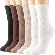 Sokke Casual per Donna - Ademend Comfort - Foderato a Ruchetti - Cotone morbido - Accessori di moda per donne - Diverse colori