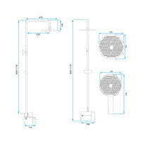 Set Doccia Rea Marco Brush Gold