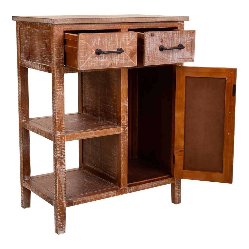 Mobile da ingresso in legno marrone 67x37x82h