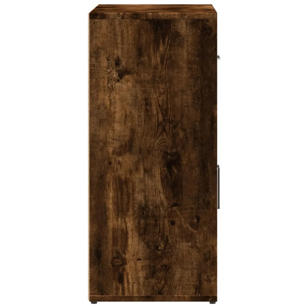 Credenze 2 pz | Madia | Buffet da pranzo | Armadio da pranzo Rovere Fumo 60x31x70 cm in Legno Multistrato