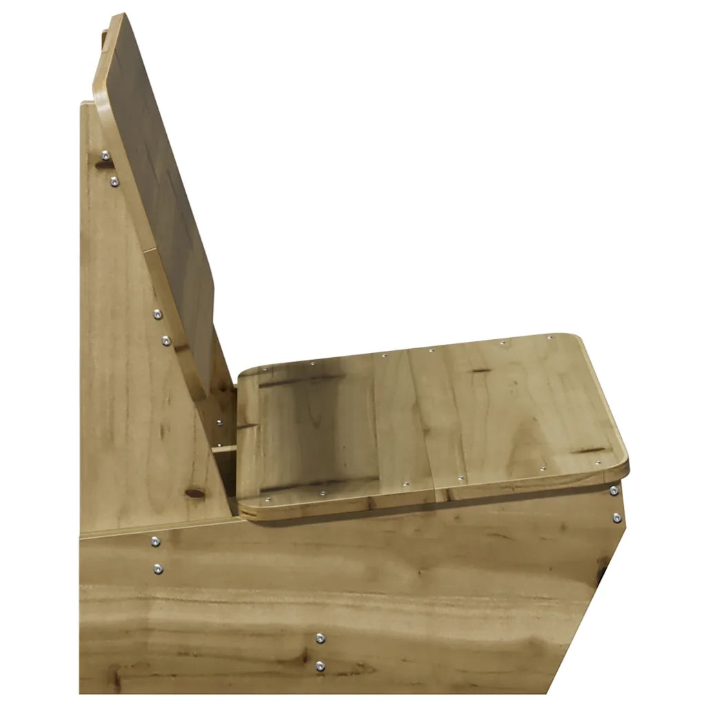 Sedie da Giardino 2 pz 60x64x70,5cm in Legno di Pino Impregnato