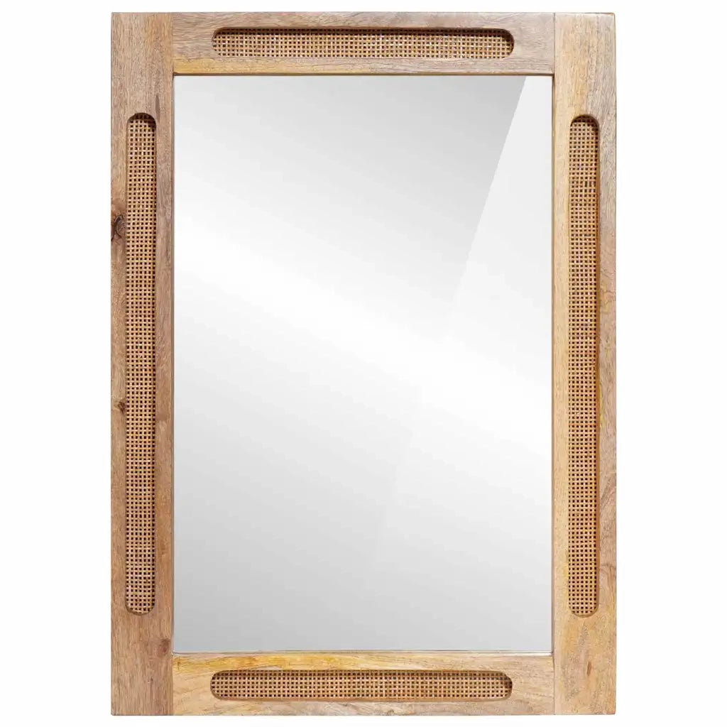 Specchio da bagno-Specchio decorativo Marrone 50 x 70 x 3 cm