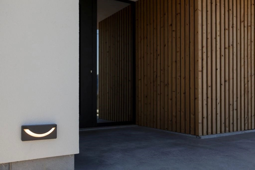 Applique esterna LED 14W 3000K IP54 alluminio grigio Lutec