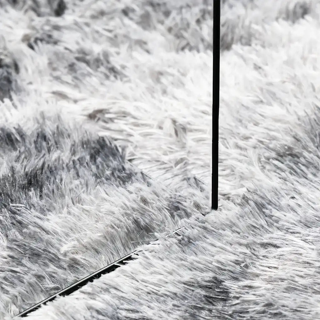vidaXL Tappeto Shaggy a Pelo Lungo NAVARRA Grigio Argento 240x240cm
