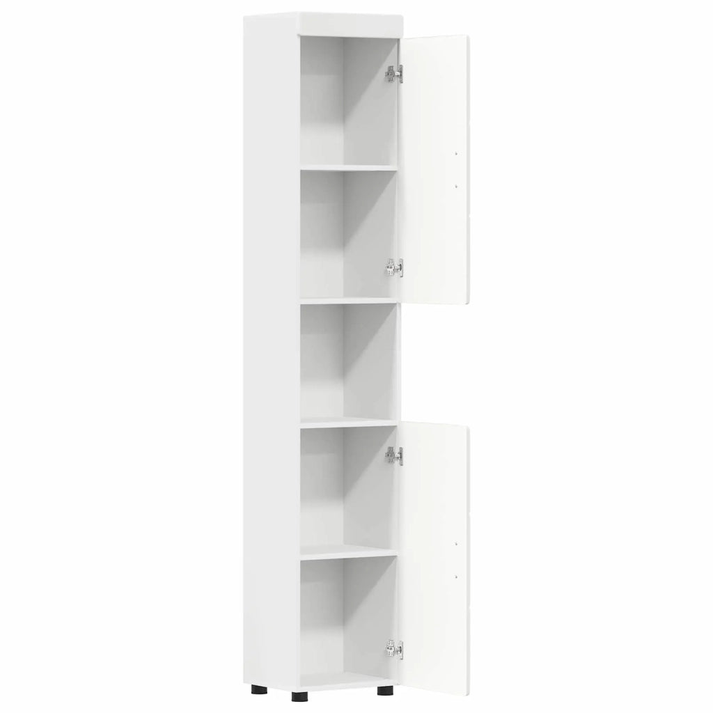 Set di Armadi da Bagno TULUM Bianco 37 x 31,5 x 203 cm