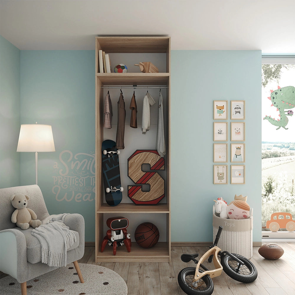 Armadio Elmo Sonoma 80 x 40 cm Set di 2 Vicco