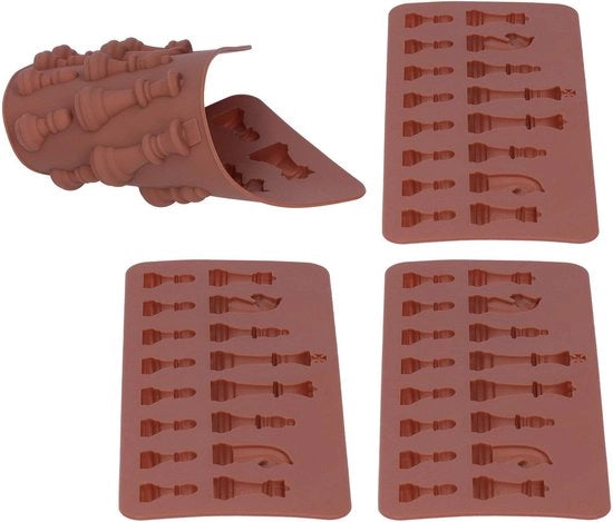Forma di cioccolato 4 pezzi - Muffiniera in silicone - Forma per fondant - Forma per cubetti di ghiaccio - Decorazione DIY - Materiale di alta qualità