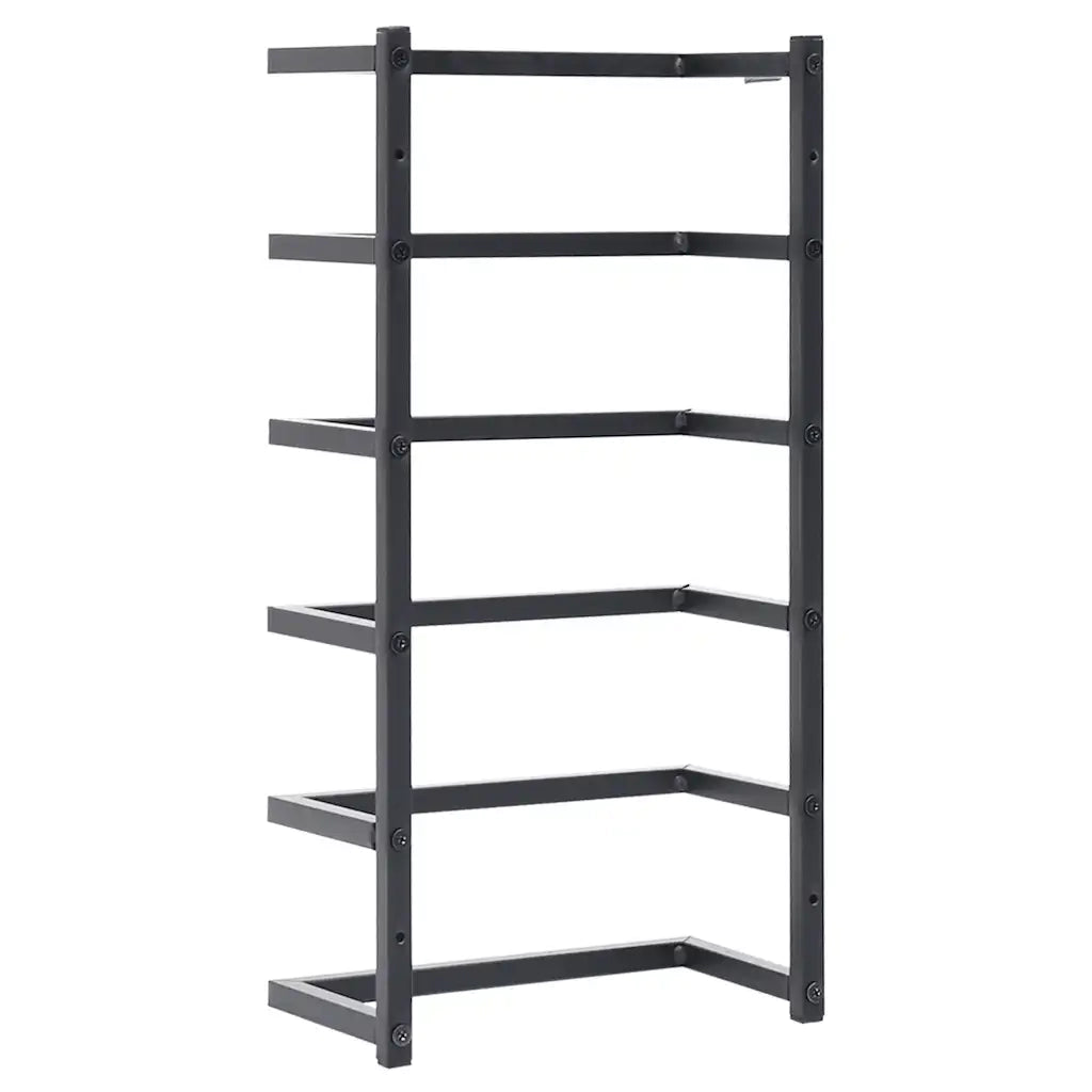Portasciugamani Nero 24x12x48 cm in Acciaio 336123