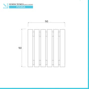 Pedana Legno per Doccia Quadrata 50 x 50 in Legno Ideale per Piatto Doccia 70 x 70