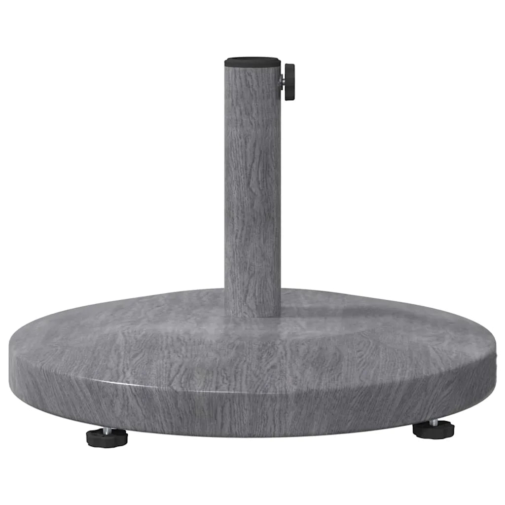 Base per ombrellone-Supporto per ombrellone Aspetto Legno Grigio Scuro 48 x 48 x 32 cm 831421