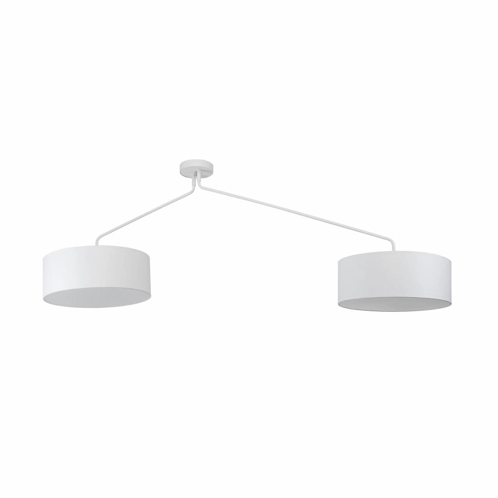 Lampadario Nowodvorski Falcon bianco tessuto 6xE27 LED