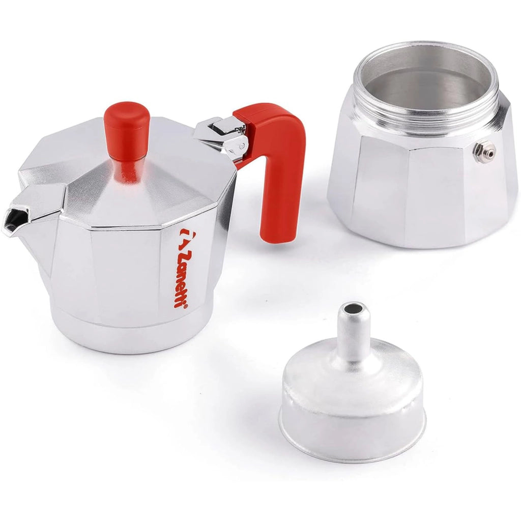 Zanetti Mama Red Edition Moka 2 Tazze Alluminio Rosso