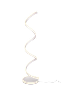 Piantana da Interno a LED in Metallo Bianco Opaco