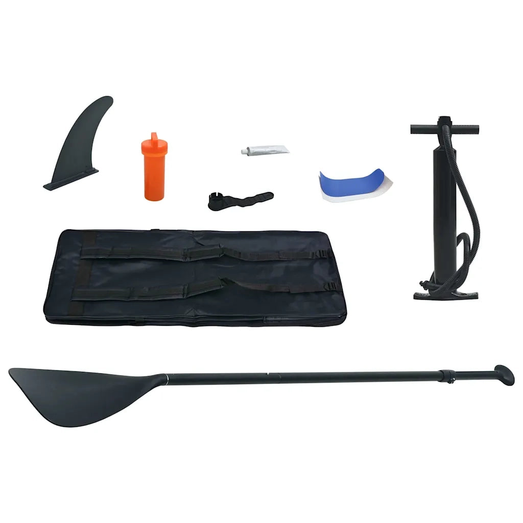 Set Tavola da SUP e Surf Gonfiabile Blu e Bianco 92204