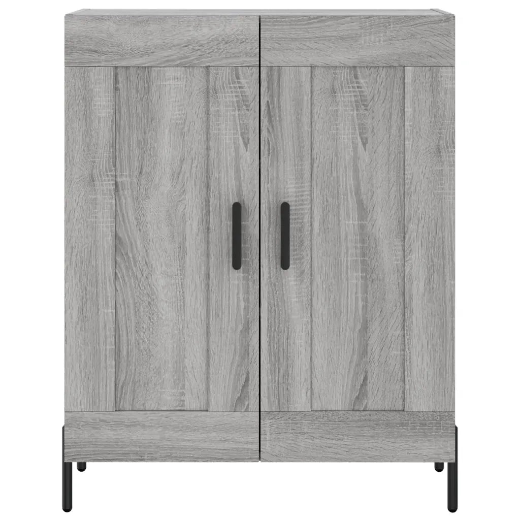 Credenza Grigio Sonoma 69,5x34x180 cm in Legno Multistrato 3195801