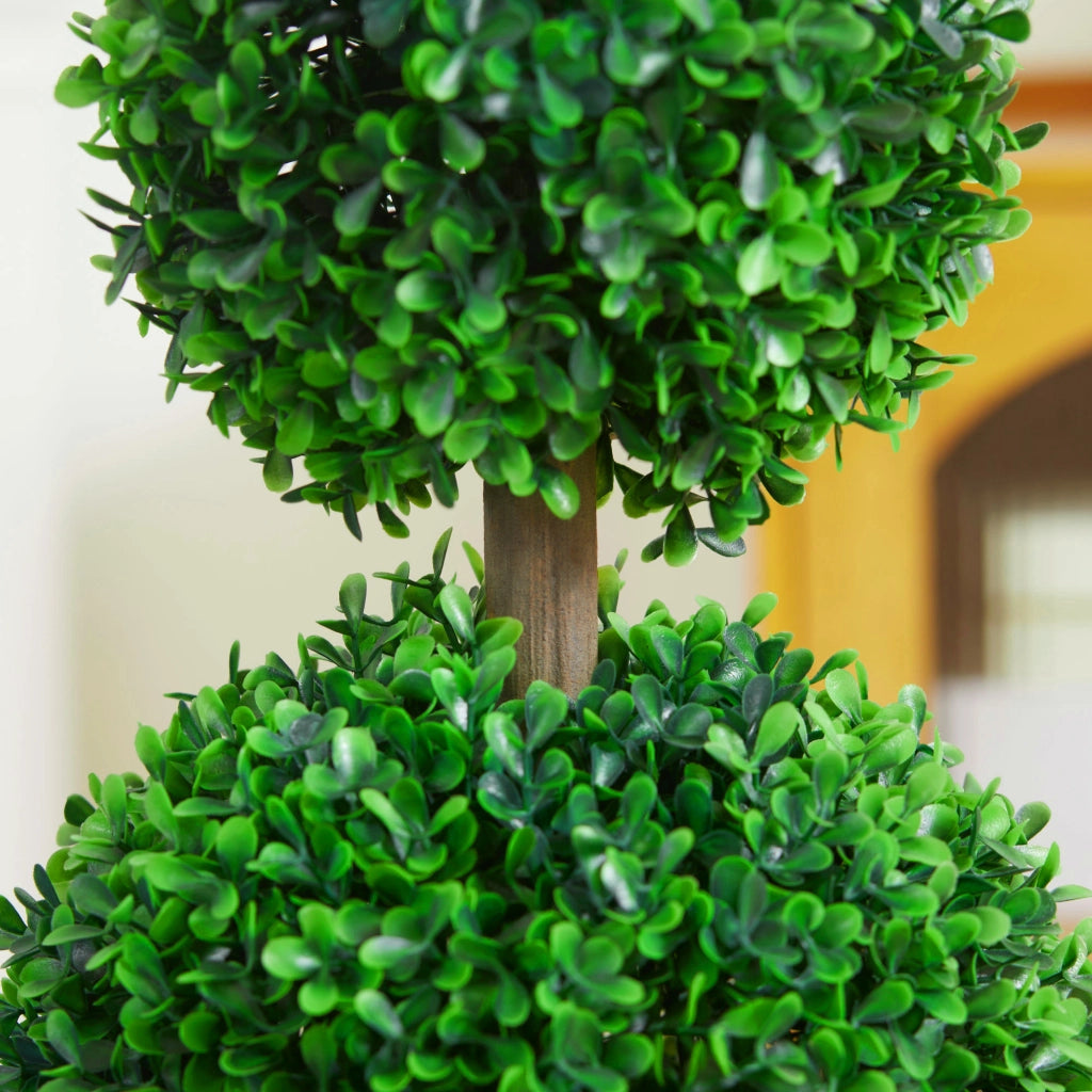 2 piante artificiali bosso ¨C zephmum ¨C verde 17x17x60 cm