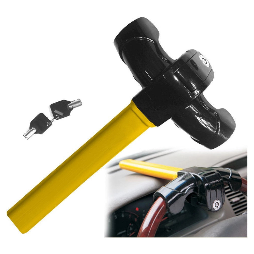 Trade Shop - Antifurto Universale Sicurezza Auto Blocca Sterzo Volante Blindosterzo Macchina -