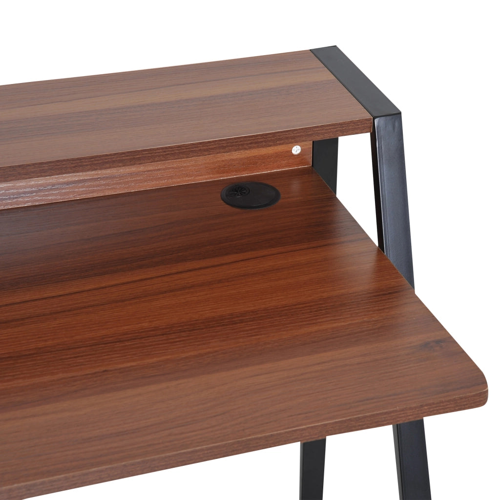 Scrivania ¨C Zephmum ¨C Legno Noyer Nero 84x45x85 cm