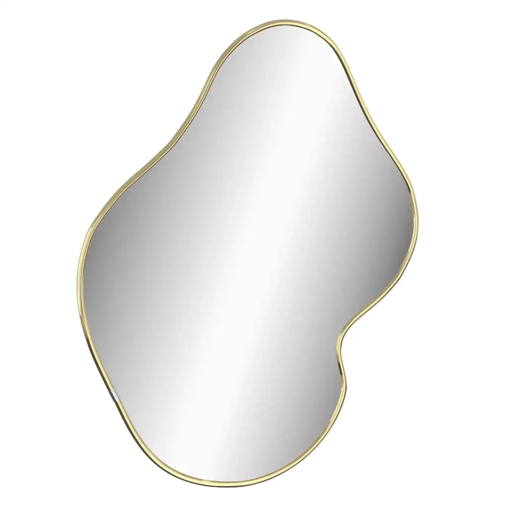 Specchio da Parete-Specchio a Muro-Specchio Decorativo Dorato 50x40 cm 727372