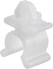 Clip di sostegno per motocicletta universale - Bevestigingsclip - Materiale plastico duraturo - Diametro foro 7.7mm - Dimensioni 1.4x1.2x2.3cm - Bianco