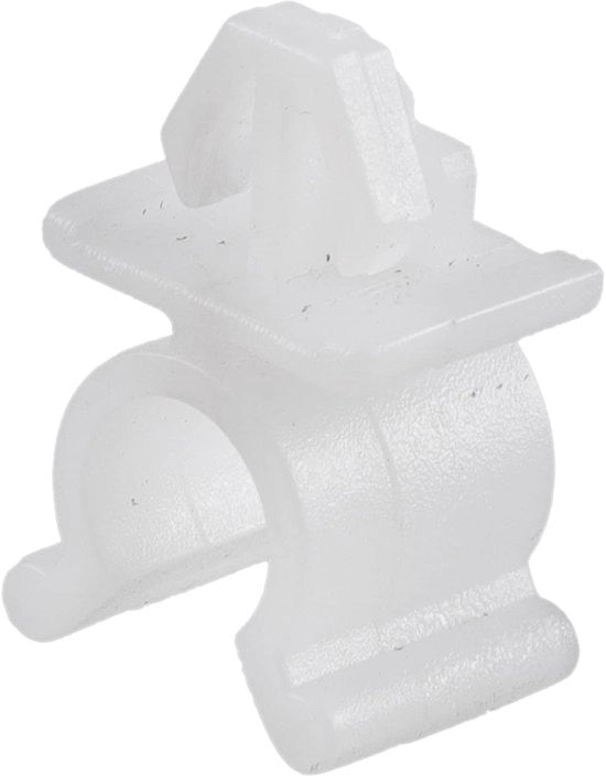 Clip di sostegno per motocicletta universale - Bevestigingsclip - Materiale plastico duraturo - Diametro foro 7.7mm - Dimensioni 1.4x1.2x2.3cm - Bianco