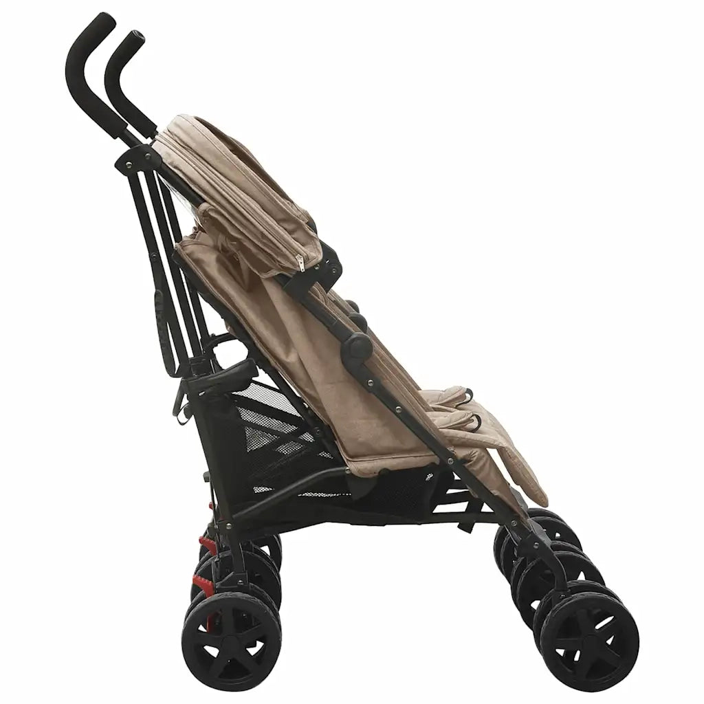 Passeggino Gemellare Grigio Talpa in Acciaio cod mxl 77559
