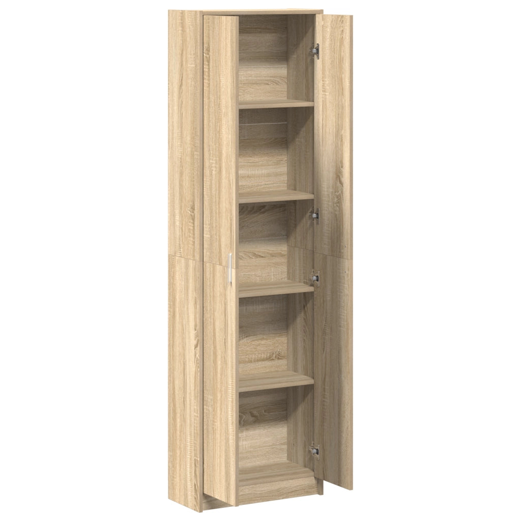 Armadio Rovere Sonoma 55x25x189 cm Legno Ingegnerizzato