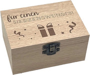 Scatola musicale in stile elegante confezione regalo in legno - Scatola per regali - Dimensioni 10x7x5 cm - Multifunzionale - Realizzata con MDF di alta qualità