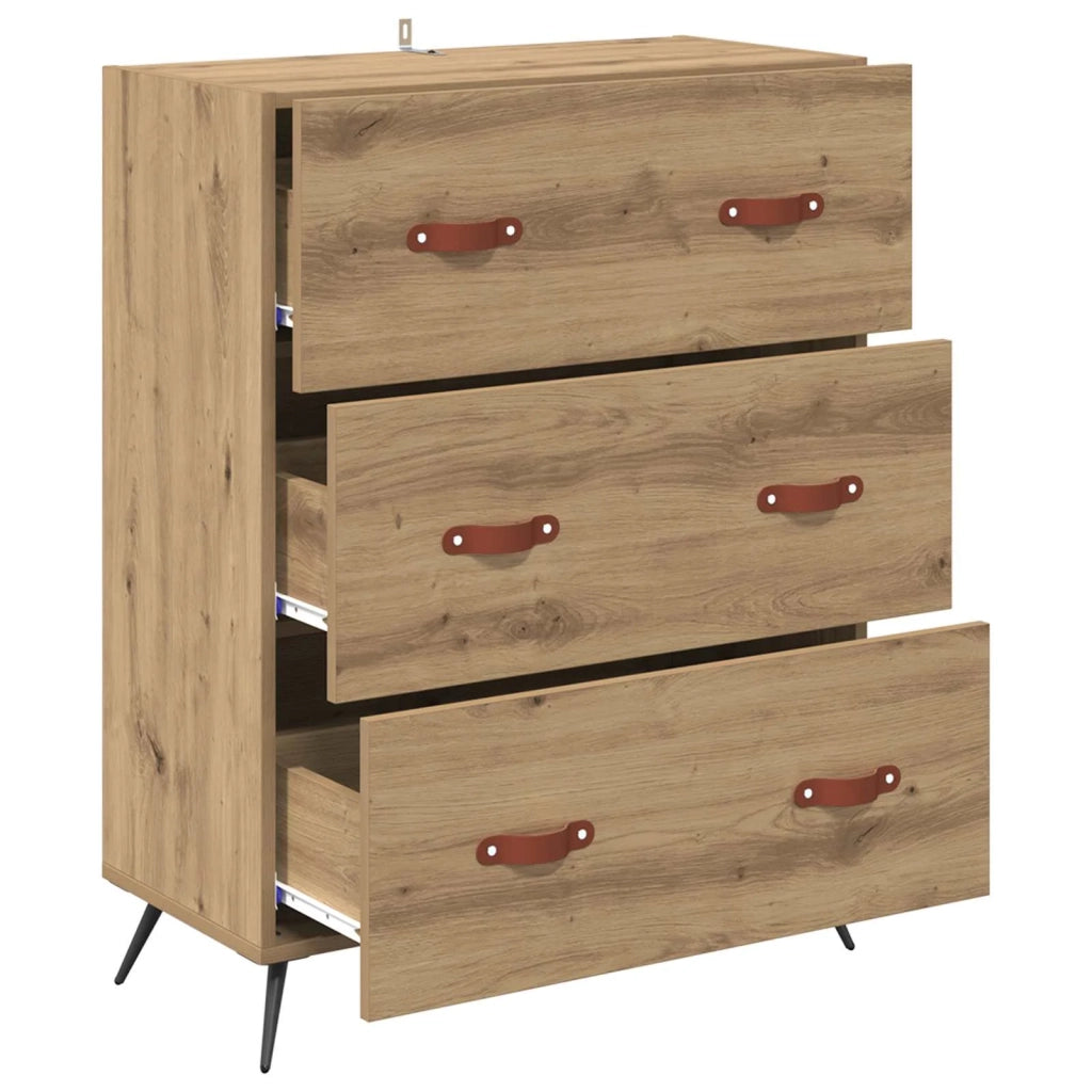 Cassettiera con cassetto Rovere Artigianale 69,5 x 34 x 90 cm