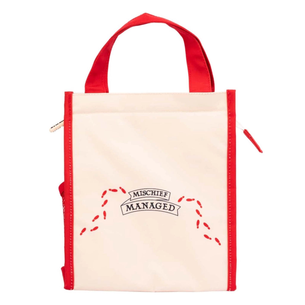 Borsa termica Mappa del Malandrino con manici e tasca per bottiglia Rosso Harry Potter