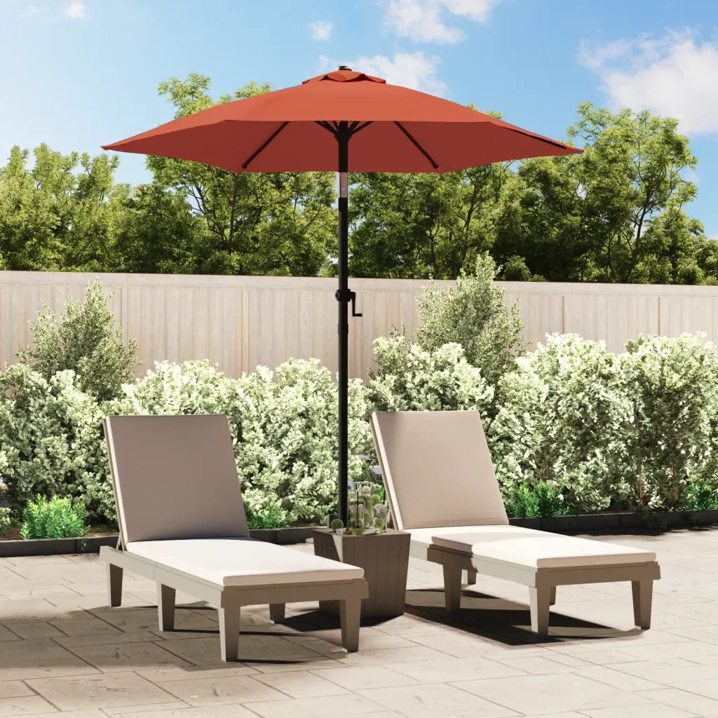 Ombrelloneda-Ombrello da giardino balcone Terracotta 200x224 cm in Alluminio