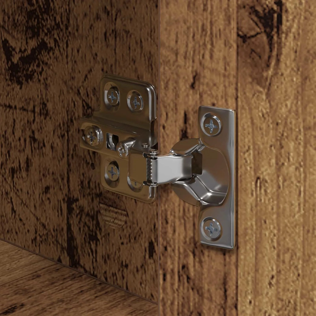 Armadio da Notte 2 pcs Legno antico Legno multistrato 879502