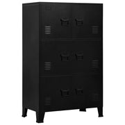 Armadio Classificatore Industriale Nero 75x40x120 cm in Acciaio  cod mxl 67498