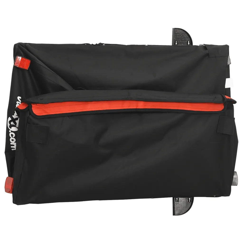 Rimorchio da Bici Nero e Arancione 45 kg in Ferro CFW3195891