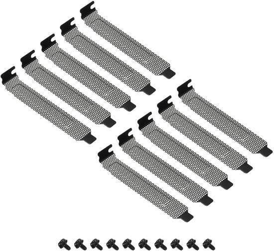 Copertura slot PCI, filtro di aria, piastra di copertura, supporto di ventilazione, estensione con 10 viti per PC housing