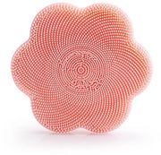 Spazzola per doccia in silicone a forma di fiore con appoggio in silicone, spazzola per la pelle con corpo morbido