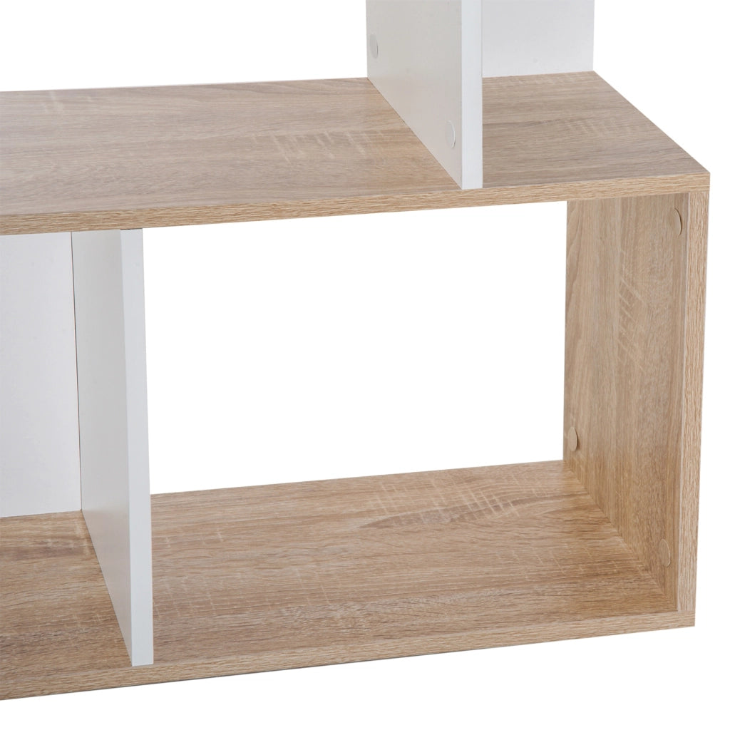 EasyComfort Libreria di Design Scaffale Ufficio Legno Moderna 4 Ripiani 60×24×148cm