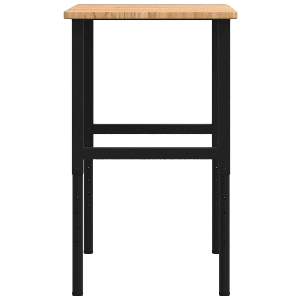 Banco Lavoro Marrone Chiaro 100x60x(71,5-98cm Legno di Rovere CFW1418619